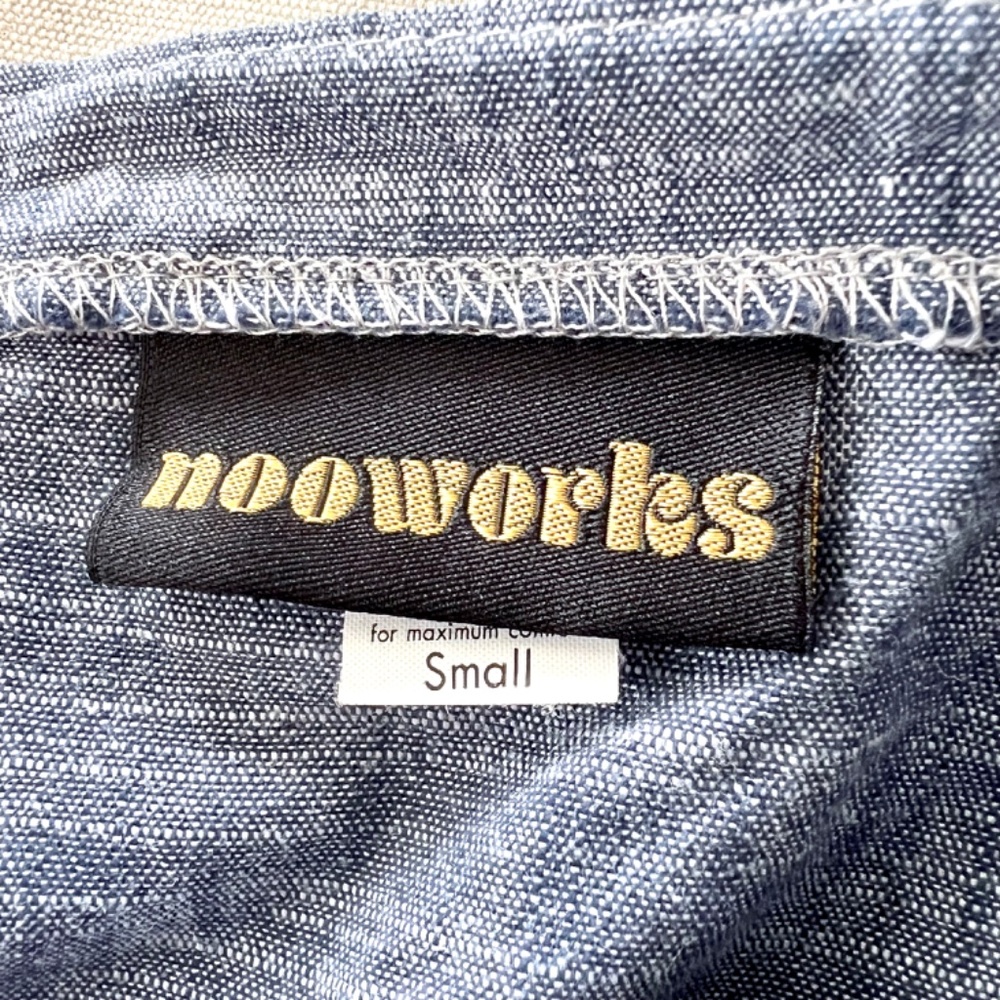NOOWORKS Chambray Cotton Overalls Jumpsuit - S - Picture 7 of 13